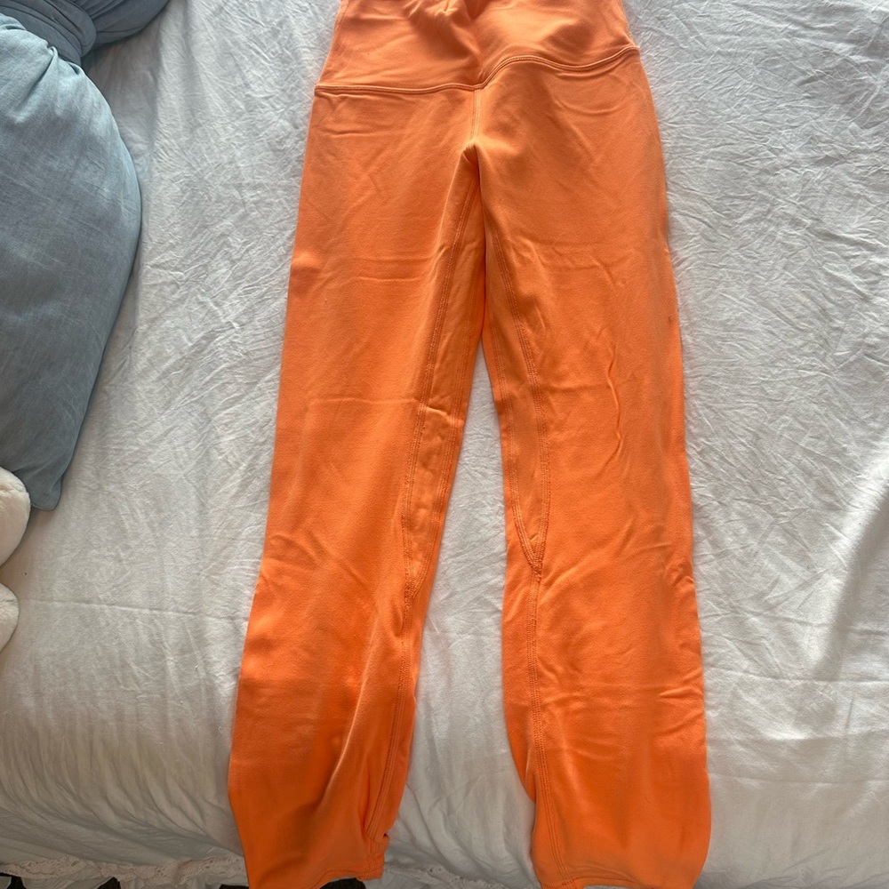 Lululemon Bright Orange Athletic Pants